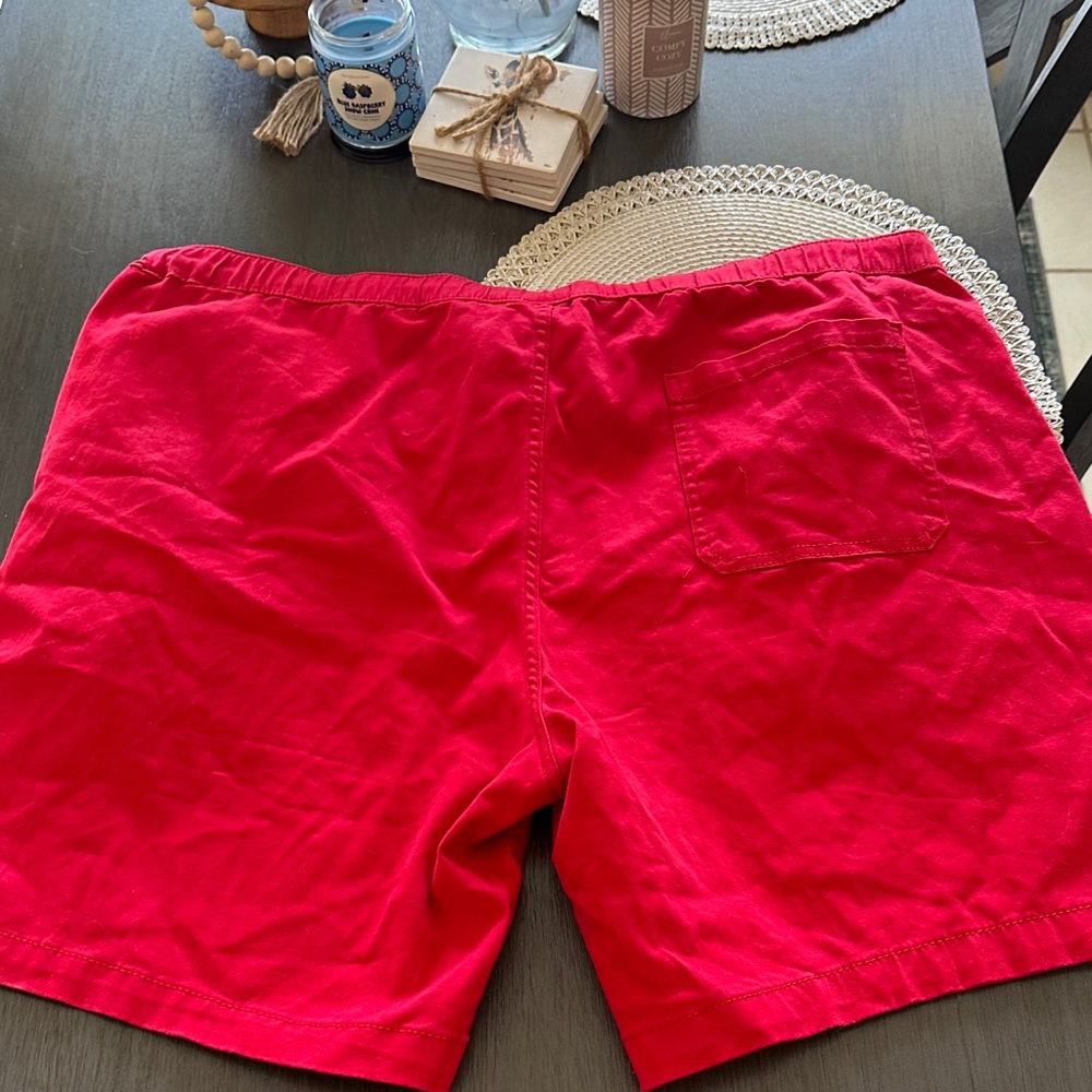 U.S. Polo Assn. Vibrant Red Men's Athletic Shorts - Picture 3 of 4